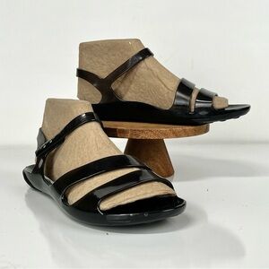 MELISSA Black strappy rubber sandals size‎ 38.